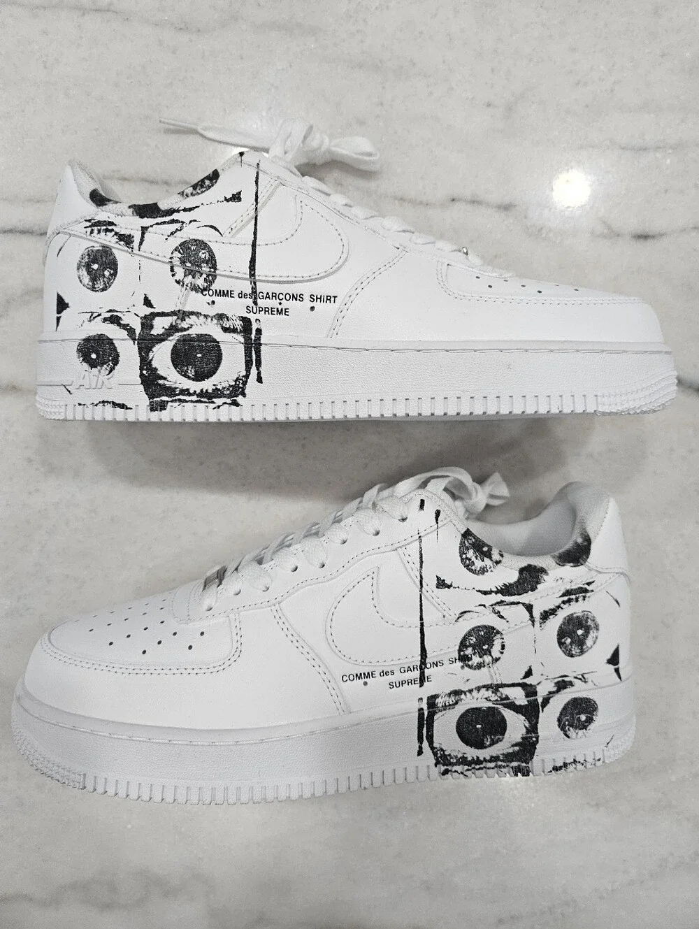 Nike cdg Air Force 1s